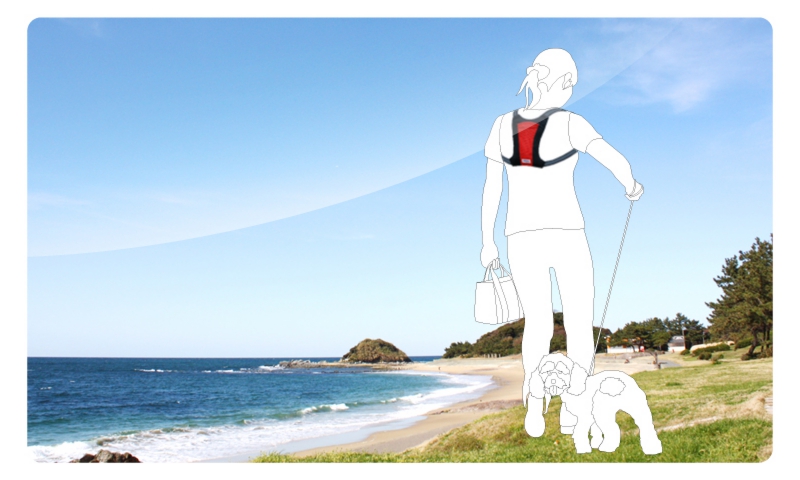 背中冷却リュック